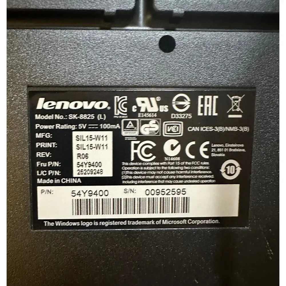 Lenovo Preferred Pro USB Black Wired Keyboard